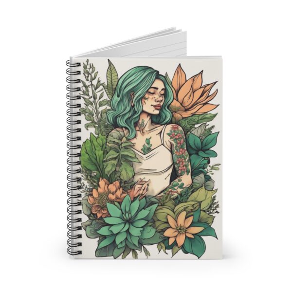 Botanical Goddess Spiral Notebook