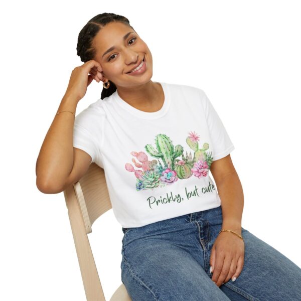 Prickly But Cute Unisex Softstyle T-Shirt - Image 4