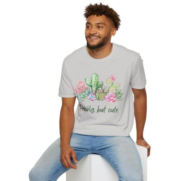 Prickly But Cute Unisex Softstyle T-Shirt - Image 6