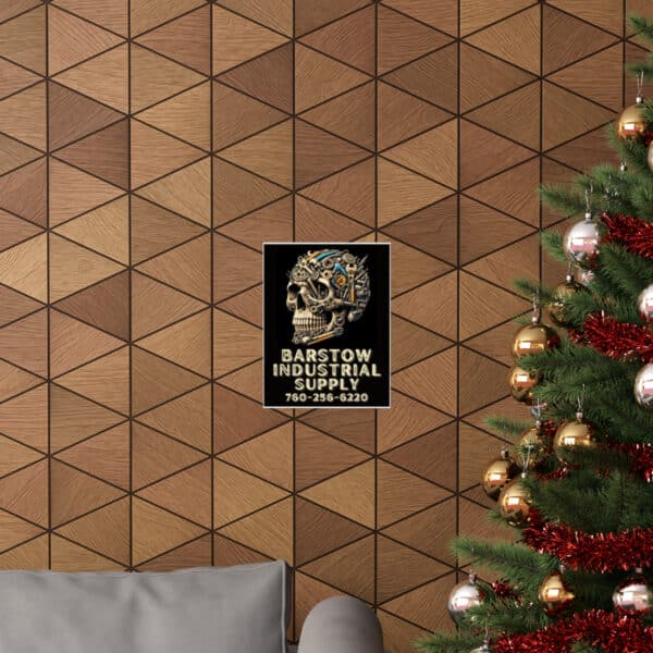 Barstow Industrial Skull Matte Poster - Image 4