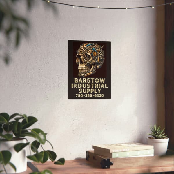 Barstow Industrial Skull Matte Poster - Image 6