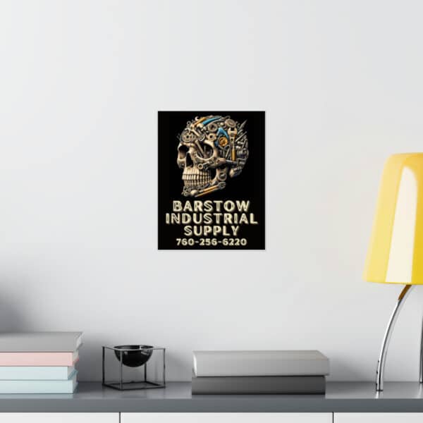 Barstow Industrial Skull Matte Poster - Image 8