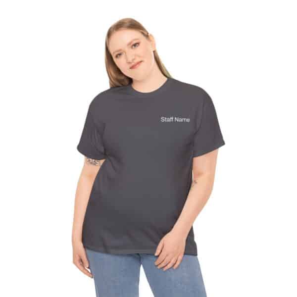 Barstow Industrial Staff Shirt with Custom Name - Unisex Heavy Cotton Tee - Image 14