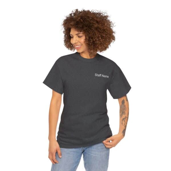 Barstow Industrial Staff Shirt with Custom Name - Unisex Heavy Cotton Tee - Image 11