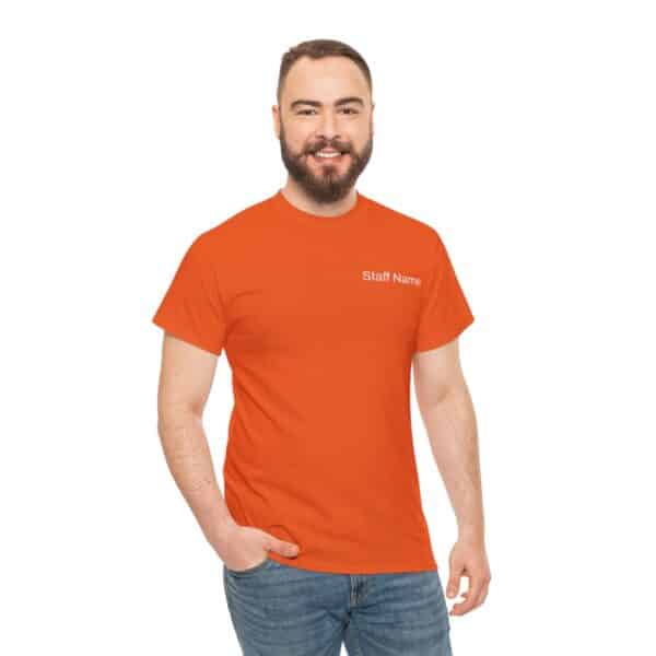 Barstow Industrial Staff Shirt with Custom Name - Unisex Heavy Cotton Tee - Image 5
