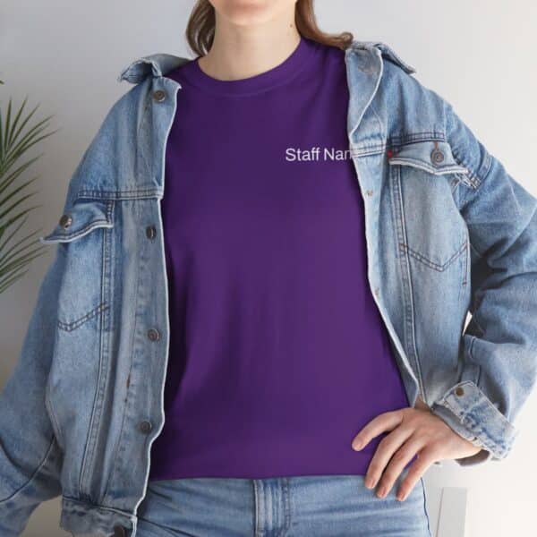 Barstow Industrial Staff Shirt with Custom Name - Unisex Heavy Cotton Tee - Image 18