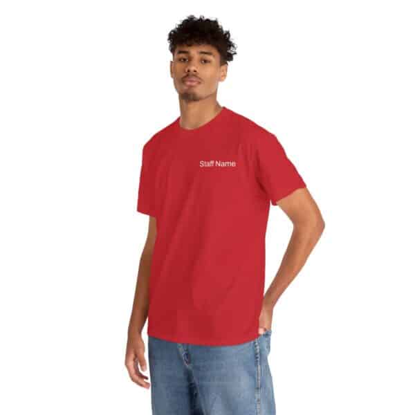 Barstow Industrial Staff Shirt with Custom Name - Unisex Heavy Cotton Tee - Image 20