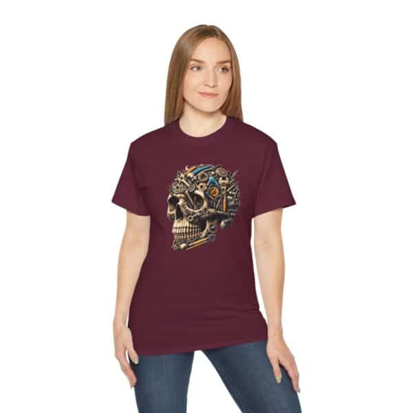 Barstow Industrial Supply Skull with Logo on Back - Cotton Tee - Image 3