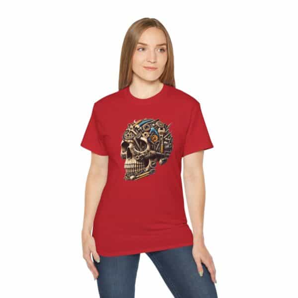 Barstow Industrial Supply Skull with Logo on Back - Cotton Tee - Image 17