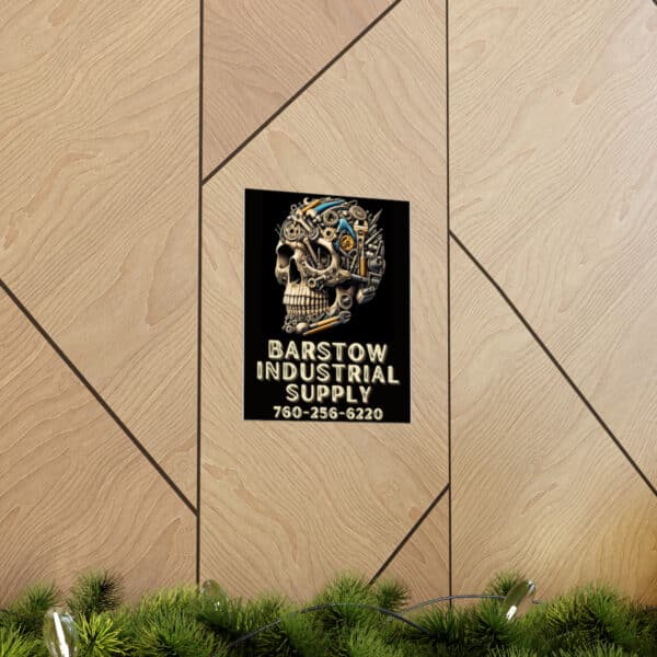 Barstow Industrial Skull Matte Poster - Image 13