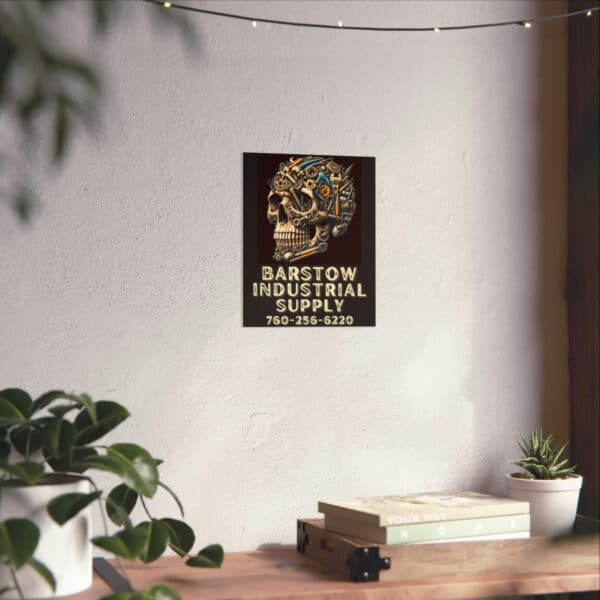 Barstow Industrial Skull Matte Poster - Image 14
