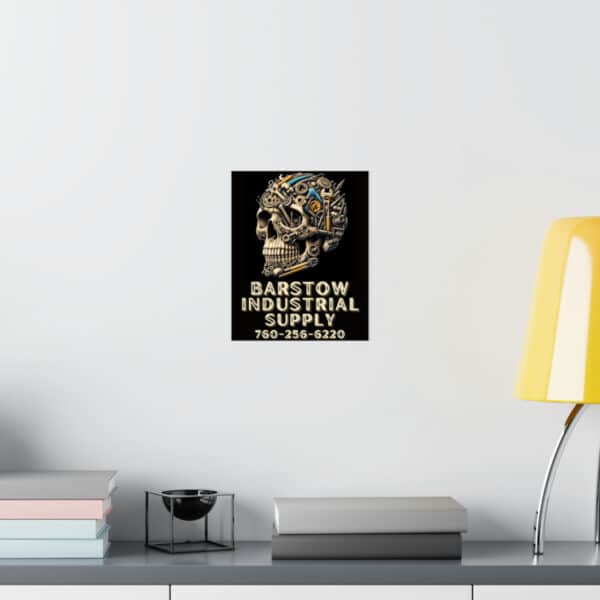 Barstow Industrial Skull Matte Poster - Image 16