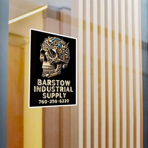 Barstow Industrial Skull Vinyl Decal - Image 10