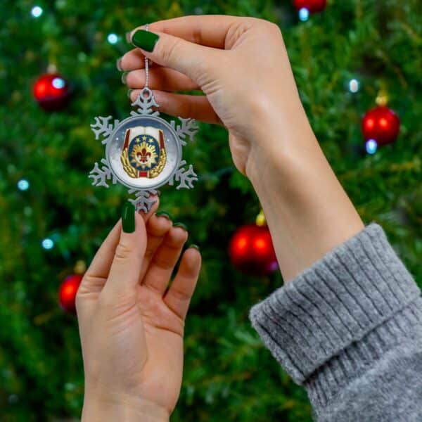 WACH Pewter Snowflake Ornament - Image 3
