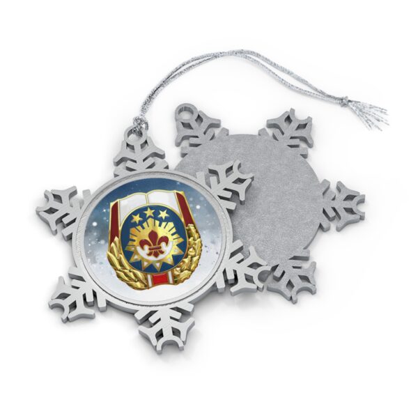 WACH Pewter Snowflake Ornament - Image 2