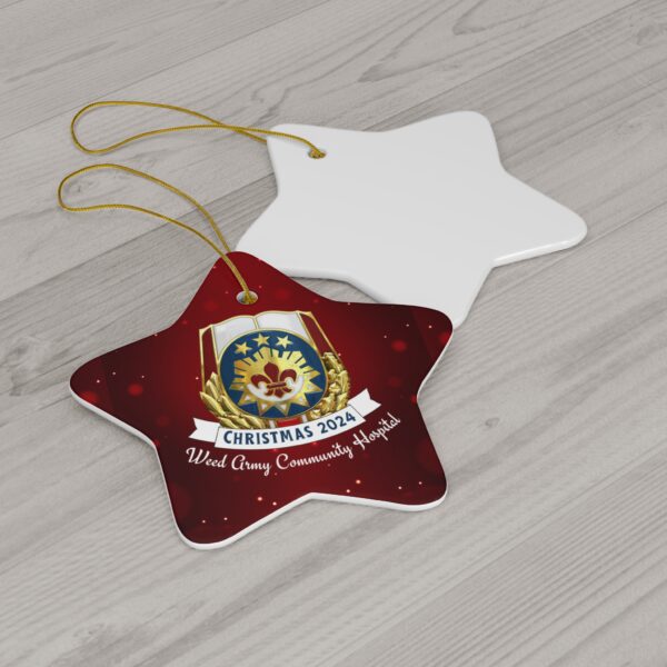 WACH Christmas 2024 Ceramic Ornament, 3 Shapes