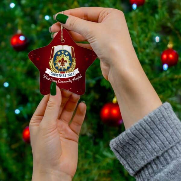 WACH Christmas 2024 Ceramic Ornament, 3 Shapes - Image 3