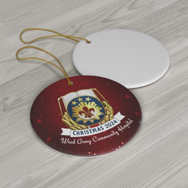 WACH Christmas 2024 Ceramic Ornament, 3 Shapes - Image 4