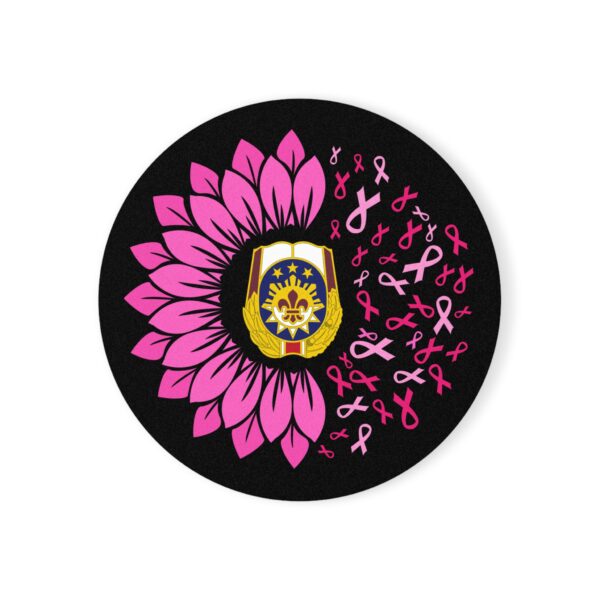 WACH Breast Cancer Awareness Cork Back Coaster - 2 Styles - Image 4