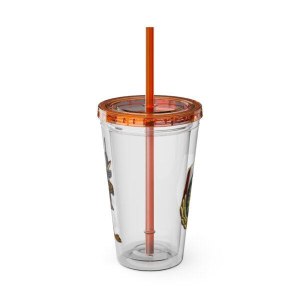 Obi the Coyote Sunsplash Tumbler with Straw, 16oz - 11 Colors - Image 101