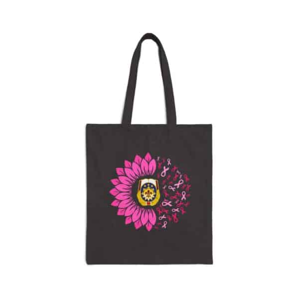WACH Breast Cancer Awareness Cotton Canvas Tote Bag - 2 Colors - Image 2