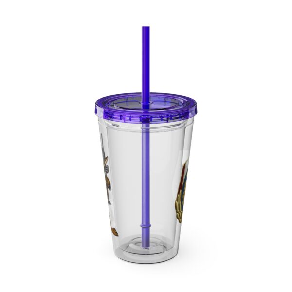 Obi the Coyote Sunsplash Tumbler with Straw, 16oz - 11 Colors - Image 89