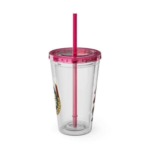 Obi the Coyote Sunsplash Tumbler with Straw, 16oz - 11 Colors - Image 72