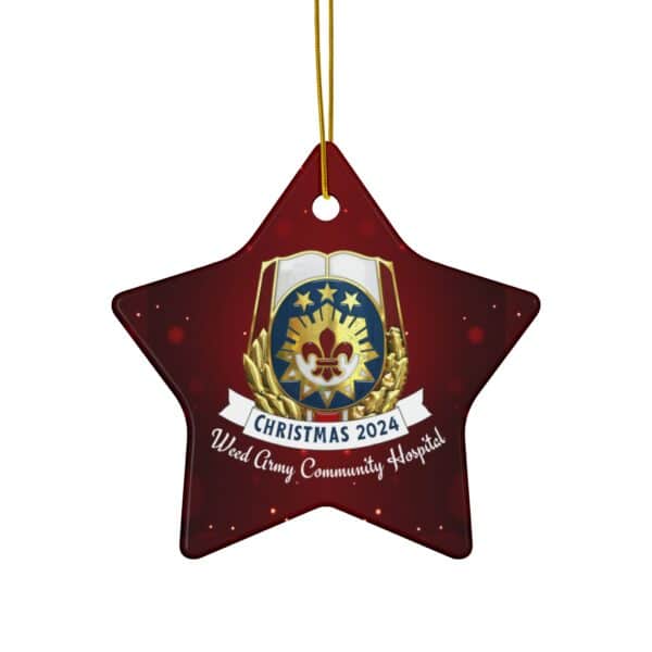 WACH Christmas 2024 Ceramic Ornament, 3 Shapes - Image 2