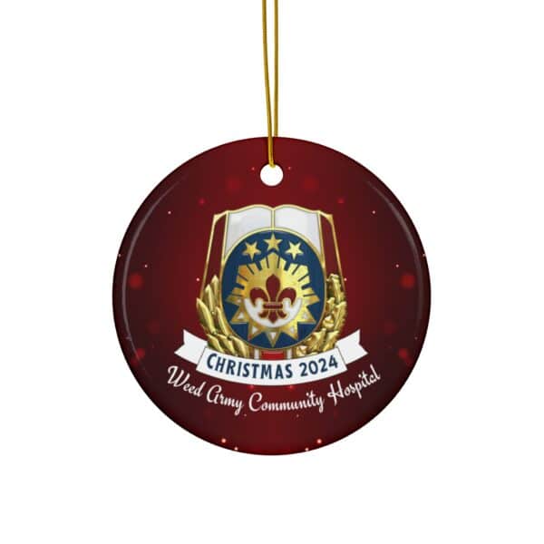 WACH Christmas 2024 Ceramic Ornament, 3 Shapes - Image 5