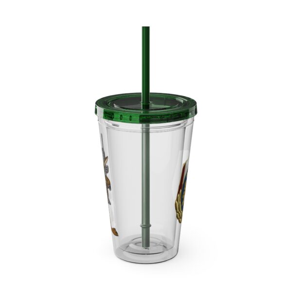 Obi the Coyote Sunsplash Tumbler with Straw, 16oz - 11 Colors - Image 65