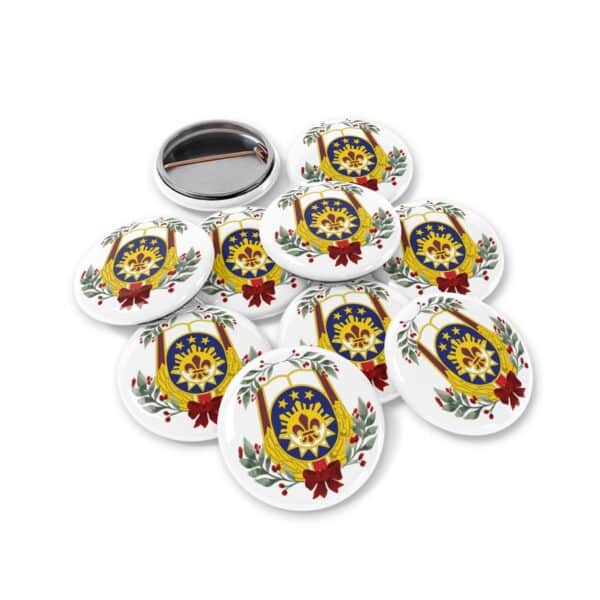 WACH Christmas Round Pins - 2 Sizes - Bulk Discount - Image 7