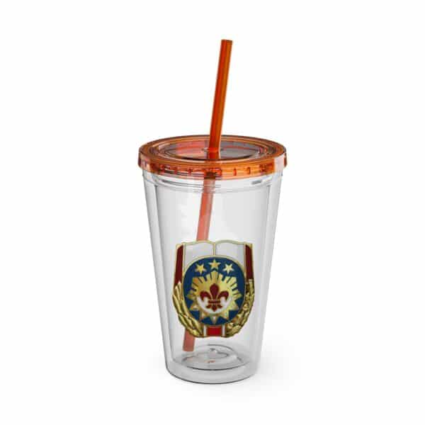 Obi the Coyote Sunsplash Tumbler with Straw, 16oz - 11 Colors - Image 103