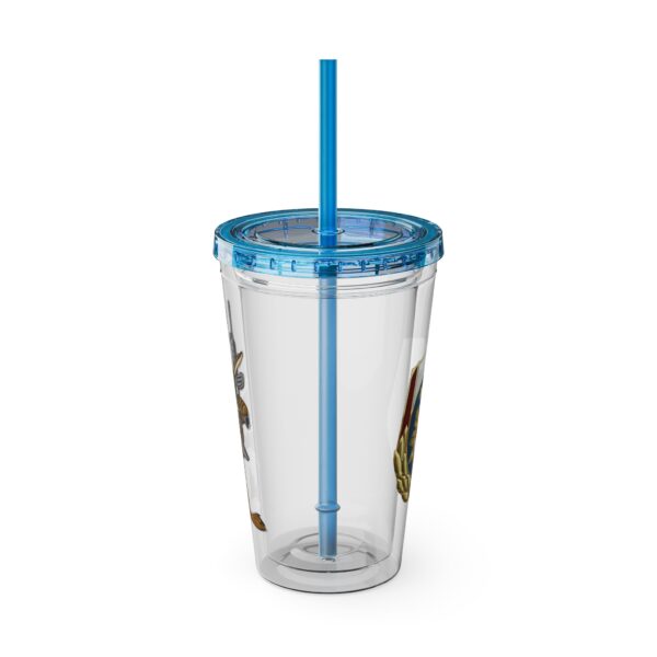Obi the Coyote Sunsplash Tumbler with Straw, 16oz - 11 Colors - Image 77