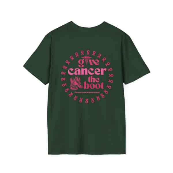 WACH Give Cancer the Boot Unisex Softstyle T-Shirt - Image 49