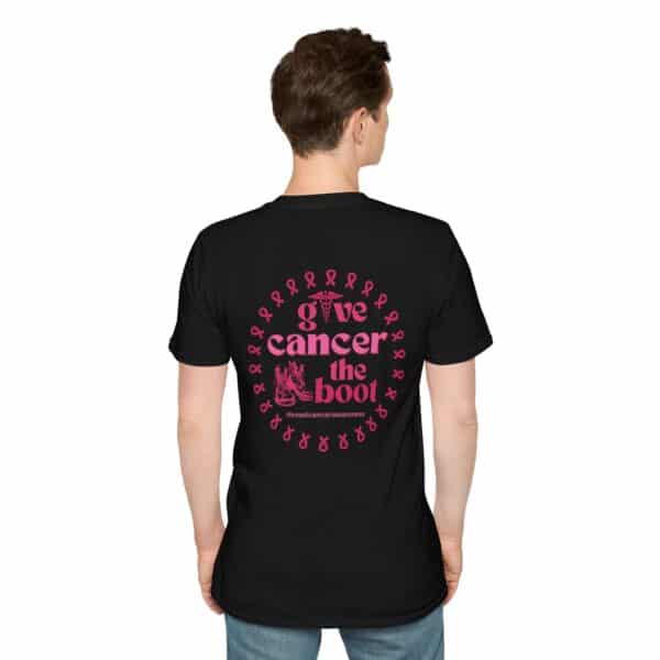 WACH Give Cancer the Boot Unisex Softstyle T-Shirt - Image 8
