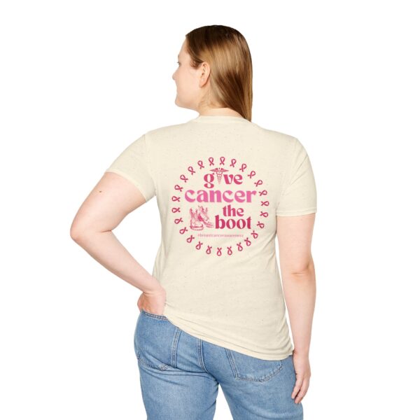 WACH Give Cancer the Boot Unisex Softstyle T-Shirt - Image 42