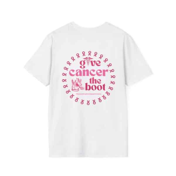 WACH Give Cancer the Boot Unisex Softstyle T-Shirt - Image 13