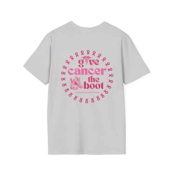 WACH Give Cancer the Boot Unisex Softstyle T-Shirt - Image 25