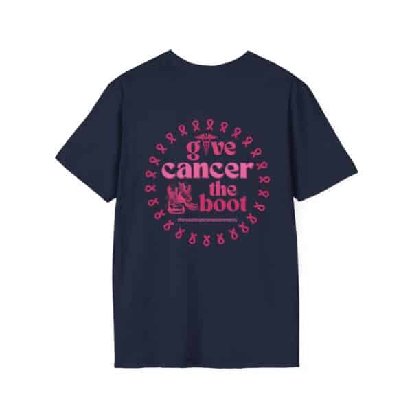 WACH Give Cancer the Boot Unisex Softstyle T-Shirt - Image 61