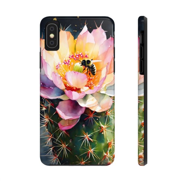 Bee in Cactus Flower Tough Phone Case