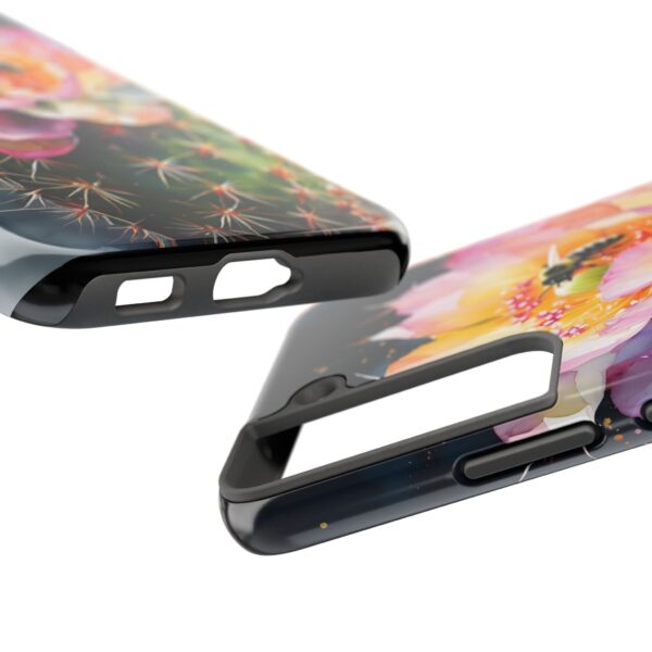 Bee in Cactus Flower Tough Phone Case - Image 88