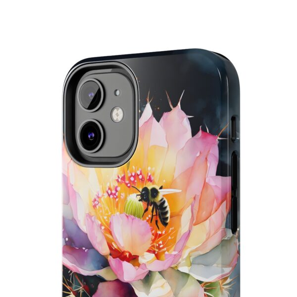 Bee in Cactus Flower Tough Phone Case - Image 29