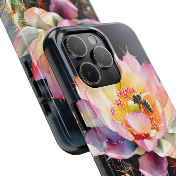 Bee in Cactus Flower Tough Phone Case - Image 75