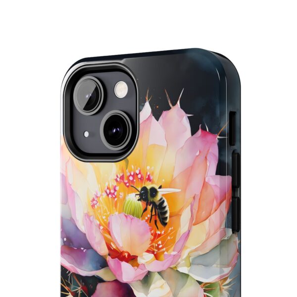 Bee in Cactus Flower Tough Phone Case - Image 45