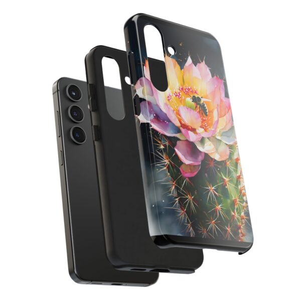 Bee in Cactus Flower Tough Phone Case - Image 81