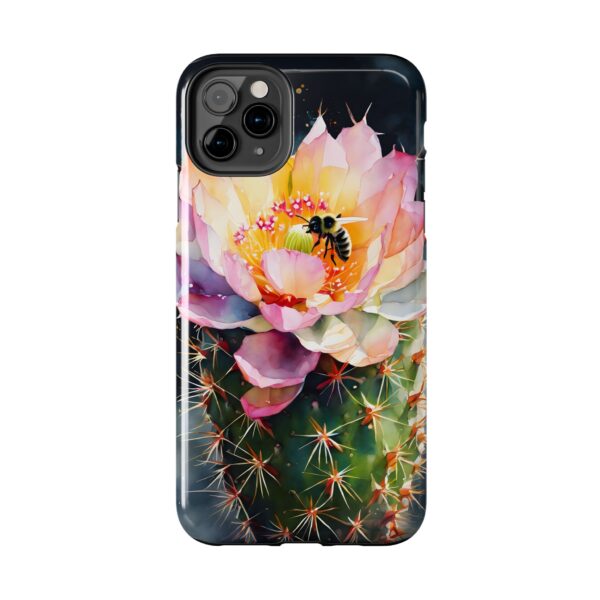 Bee in Cactus Flower Tough Phone Case - Image 19