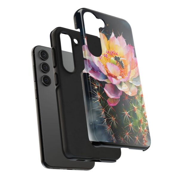 Bee in Cactus Flower Tough Phone Case - Image 85