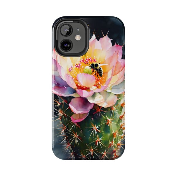 Bee in Cactus Flower Tough Phone Case - Image 27