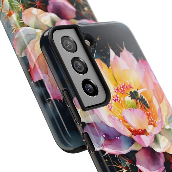 Bee in Cactus Flower Tough Phone Case - Image 87