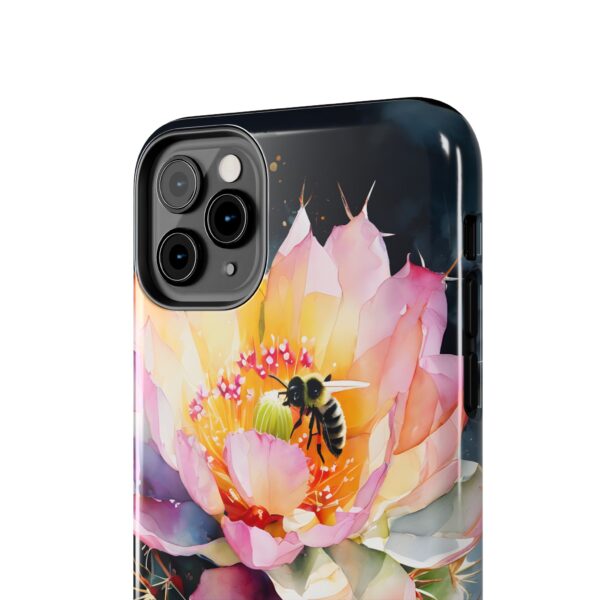 Bee in Cactus Flower Tough Phone Case - Image 21